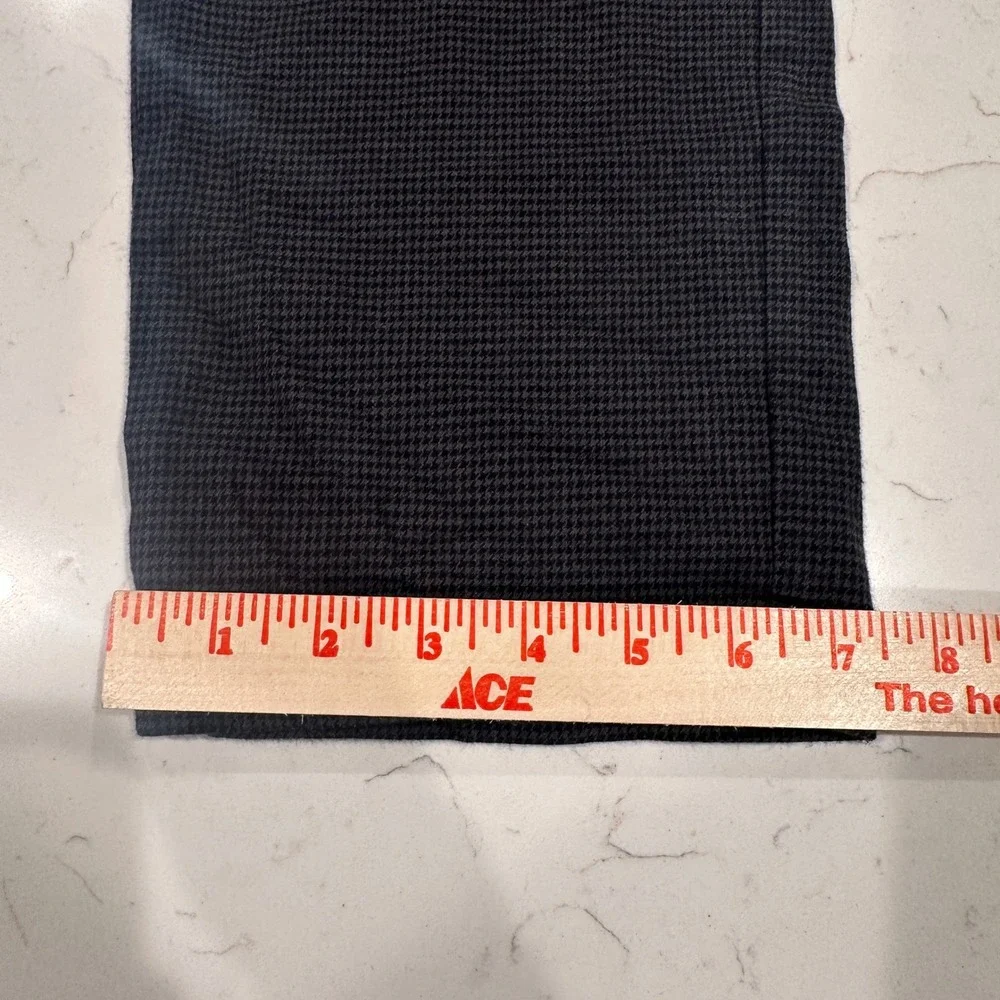 Old Navy Men 36x30 Slim Built-In Flex Houndstooth Pants Charcoal Grey Black